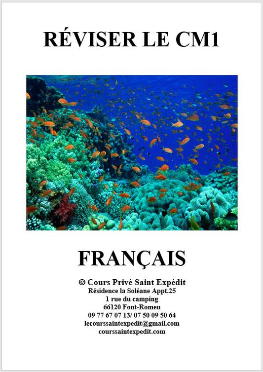 2.7 RÉVISER LE CM1 FRANÇAIS 5 CHAPITRES ET 5 DEVOIRS