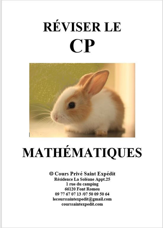 1.8. RÉVISER LE CP MATHÉMATIQUES 7 CHAPITRES ET 7 DEVOIRS