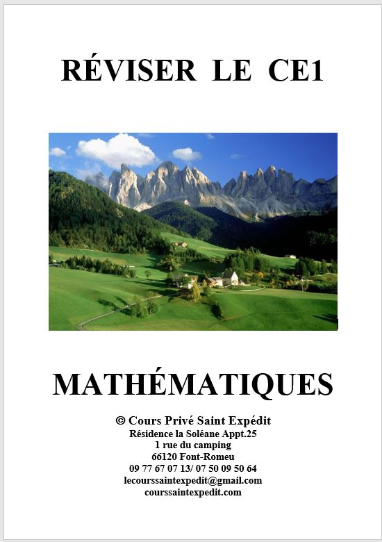 2.1 RÉVISER LE CE1 MATHÉMATIQUES 5 CHAPITRES ET 5 DEVOIRS