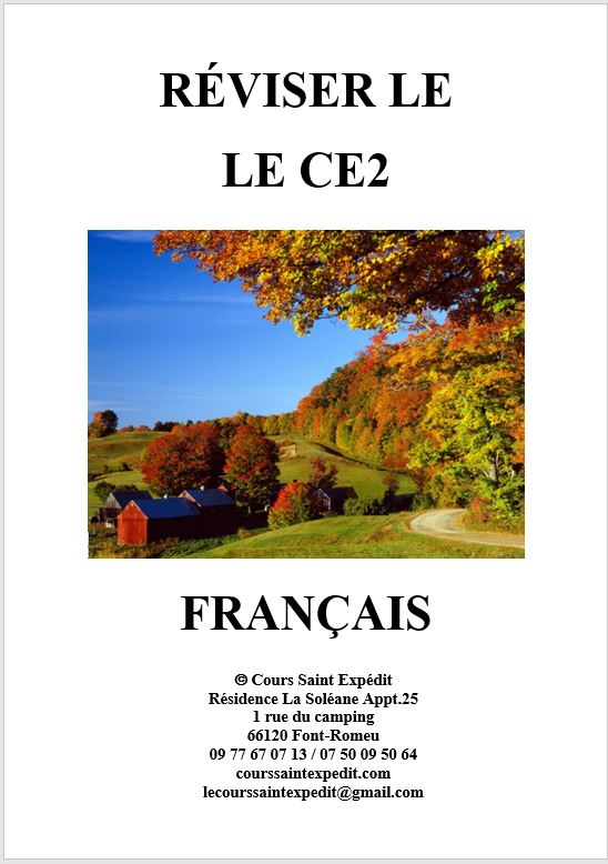 2.3 RÉVISER LE CE2 FRANÇAIS 5 CHAPITRES ET 5 DEVOIRS